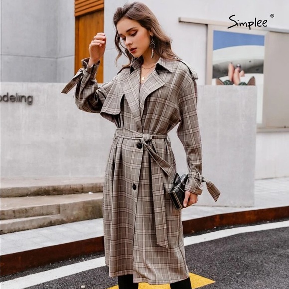 SHEIN Jackets & Blazers - Long trench coat with belt in perfect condition.